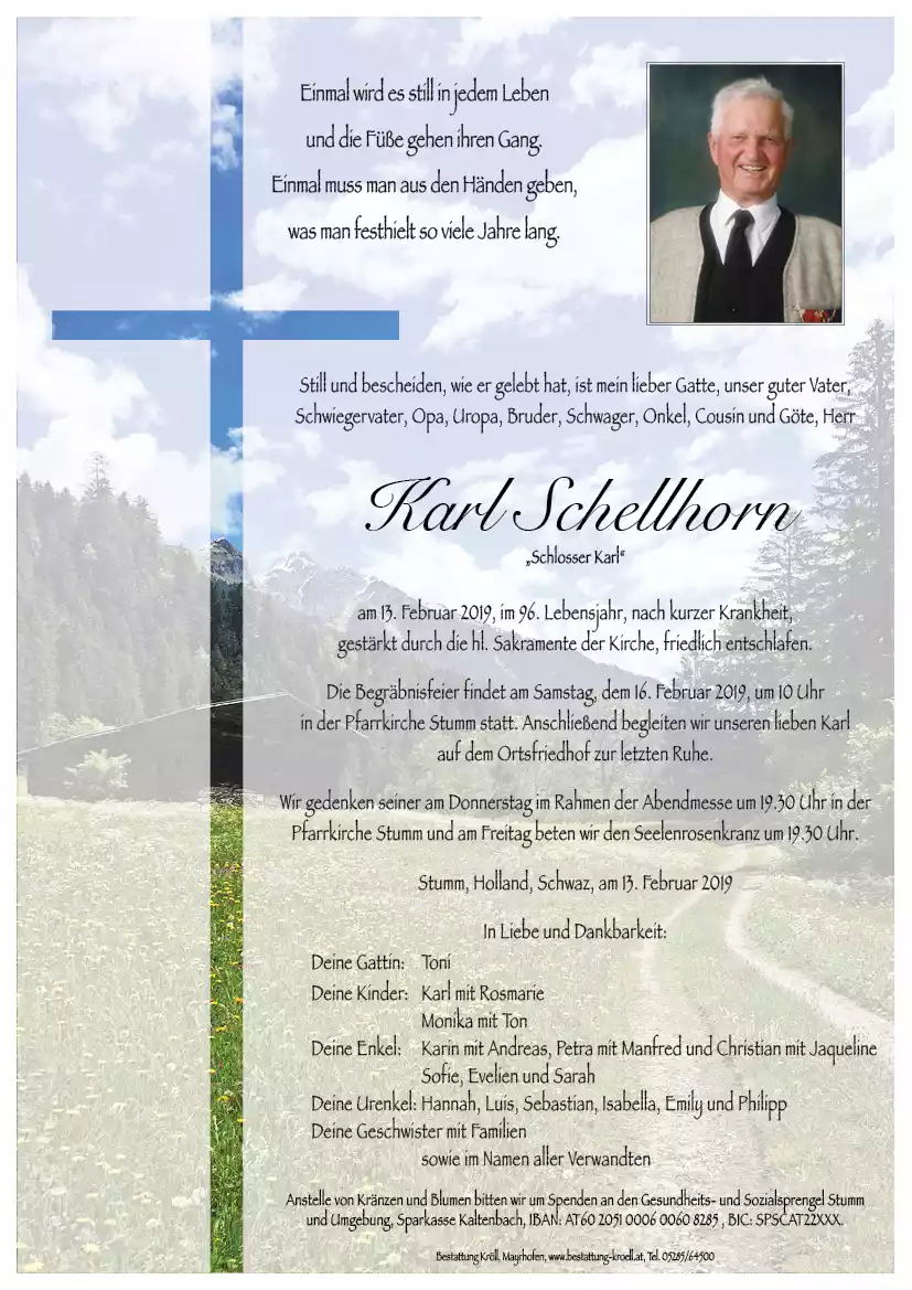 Parte von Karl Schellhorn